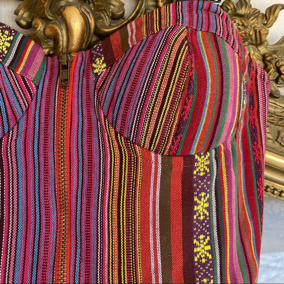 Colorful Woven Bustier Top - Picture 3 of 3